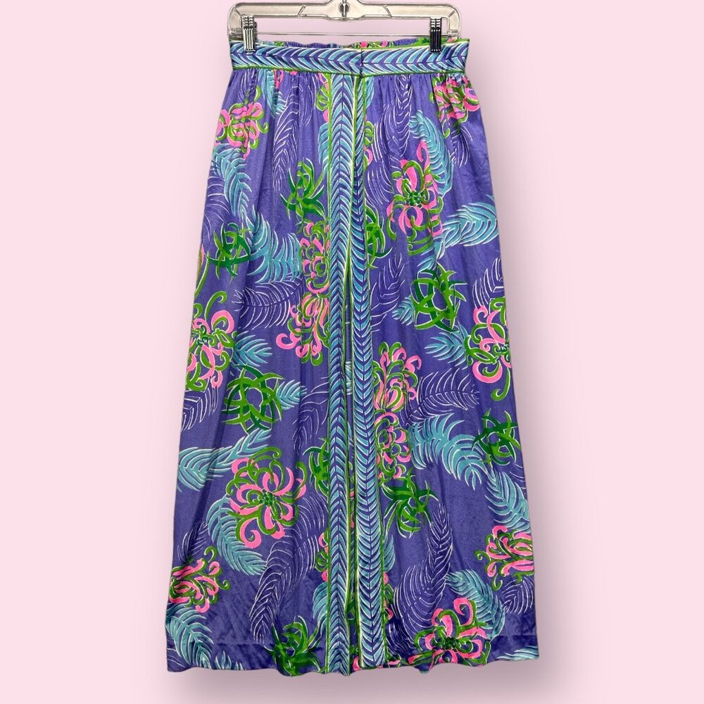 Vintage 60’s Psychedelic Print Pin Up Swim Cover Skirt Saks Fifth Avenue